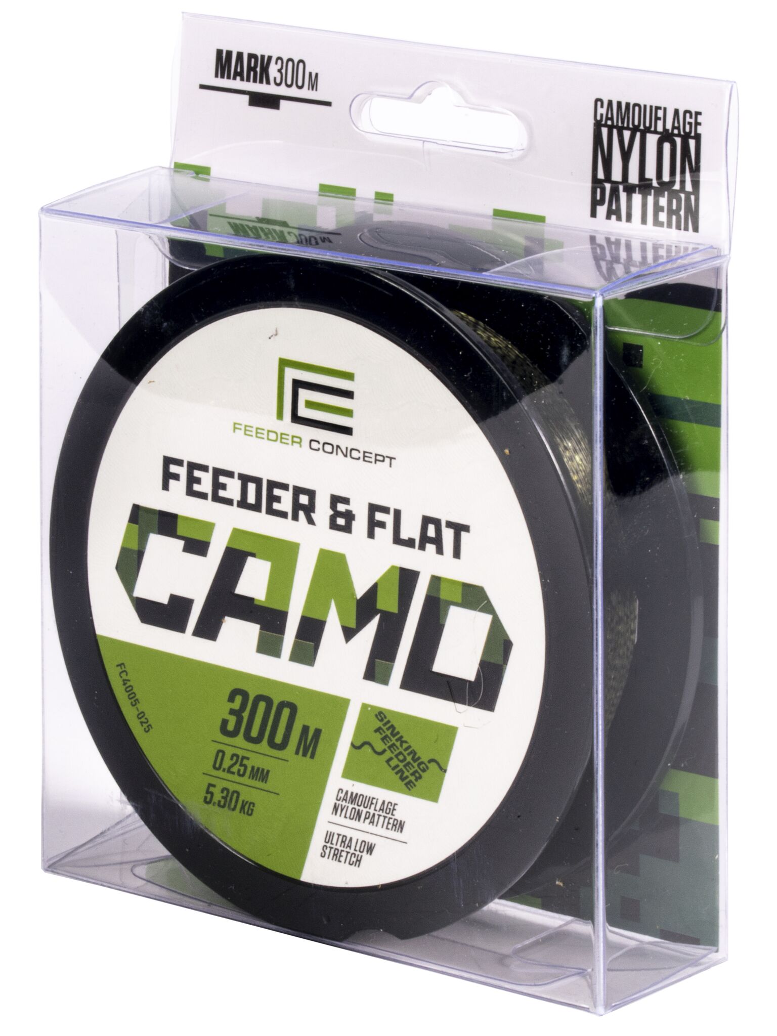Леска монофильная Feeder Concept FEEDER & FLAT Camo 300/025