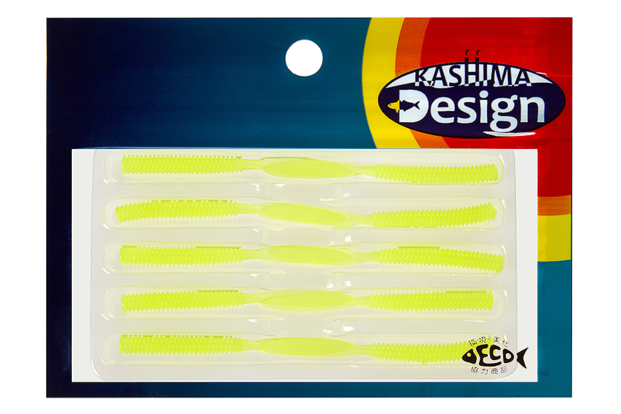 Kahara Приманка KAHARA Aji Leech 1.9" #Pickles Yellow