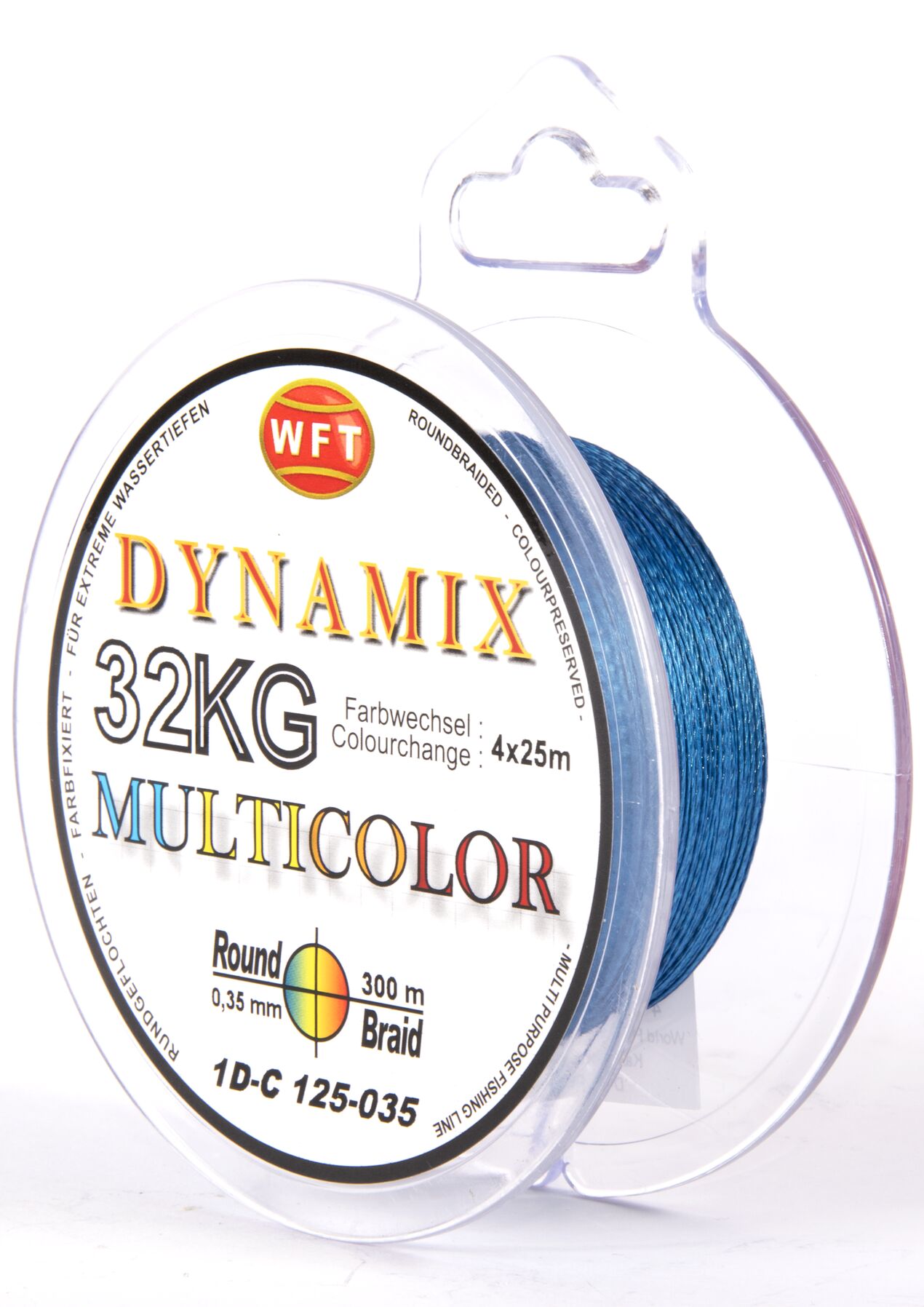 Леска плетёная WFT KG ROUND DYNAMIX Multicolor 300/035