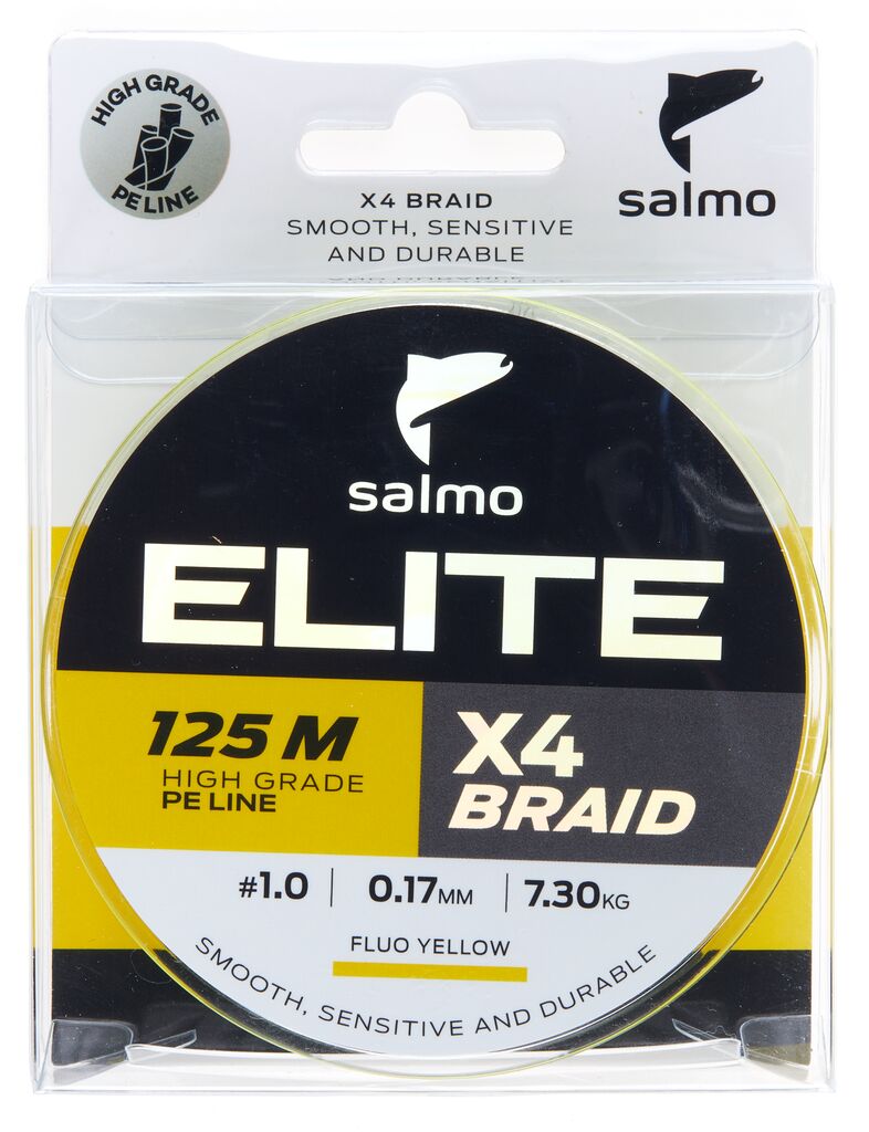 Леска плет. Salmo Elite х4 BRAID Fluo Yellow 125/017