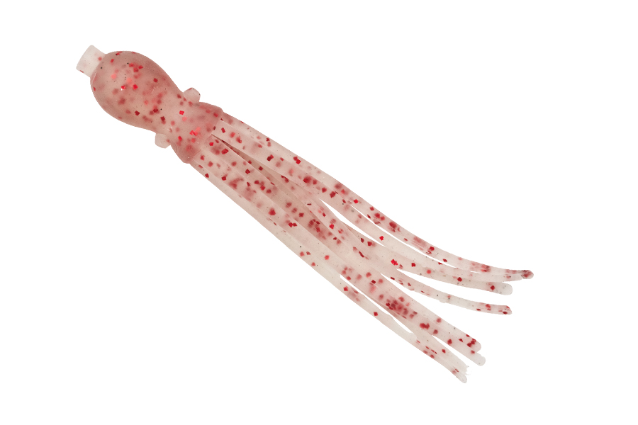 Nikko Kasei Приманка NIKKO Octopus 4.5" #UV Red Glitter