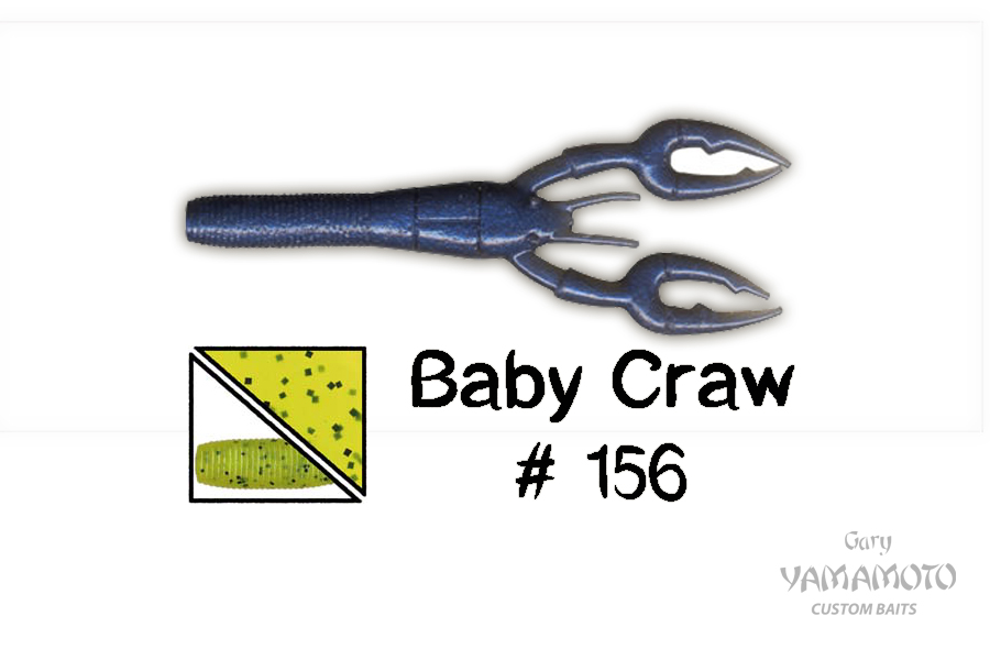 Higashi Приманка GARY YAMAMOTO Baby Craw 3.75" #156
