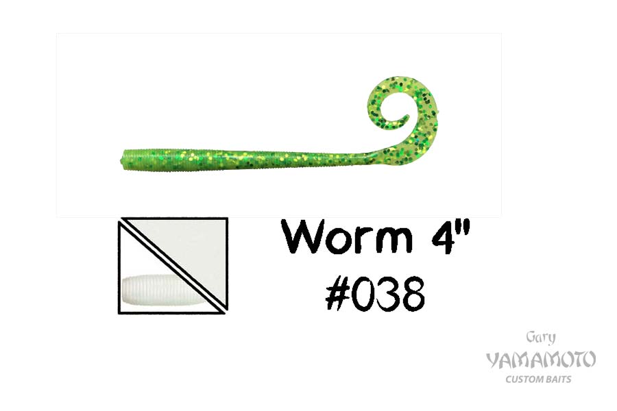Higashi Приманка GARY YAMAMOTO Worm 4" #038