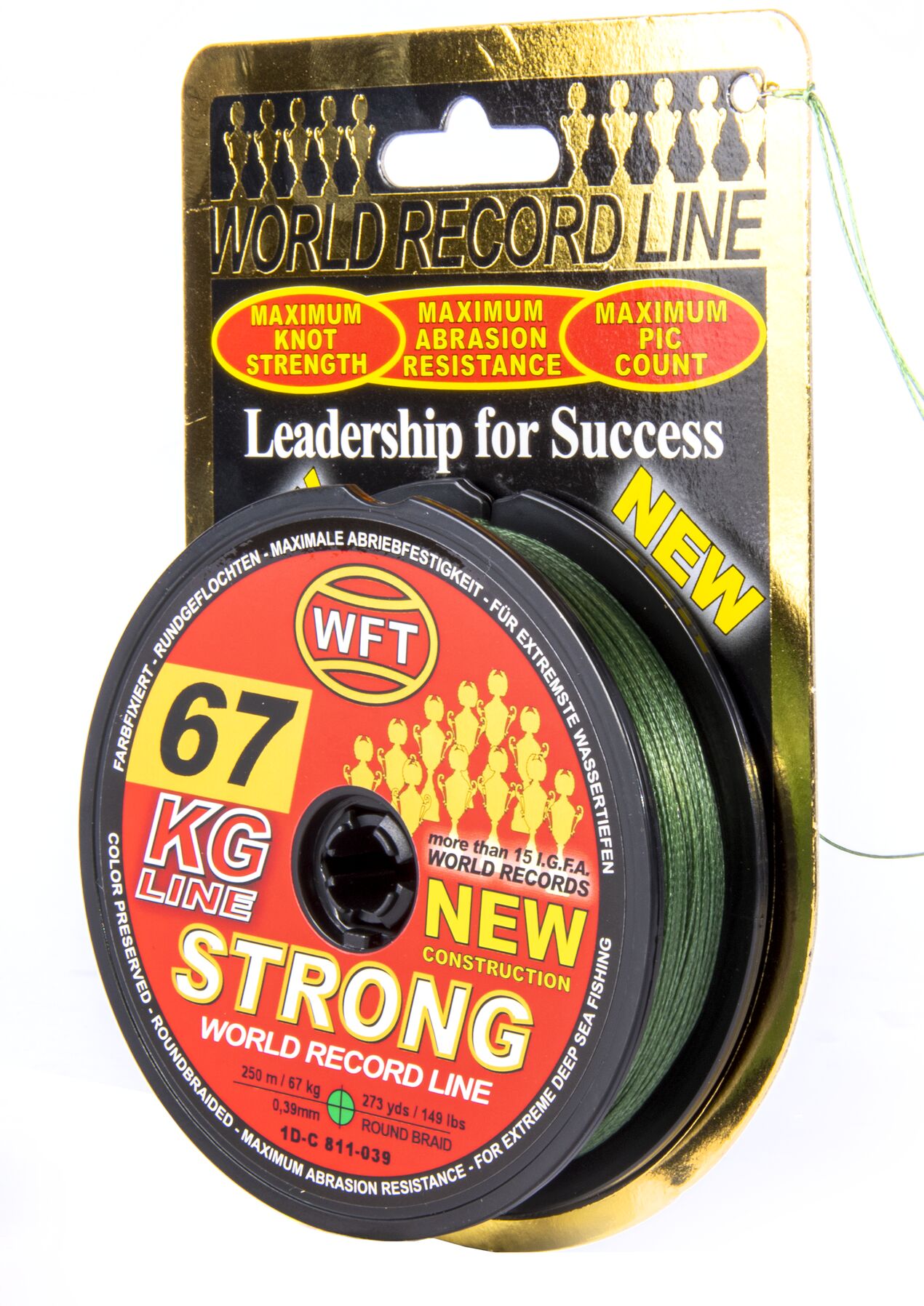 Леска плетёная WFT KG STRONG Green 250/039