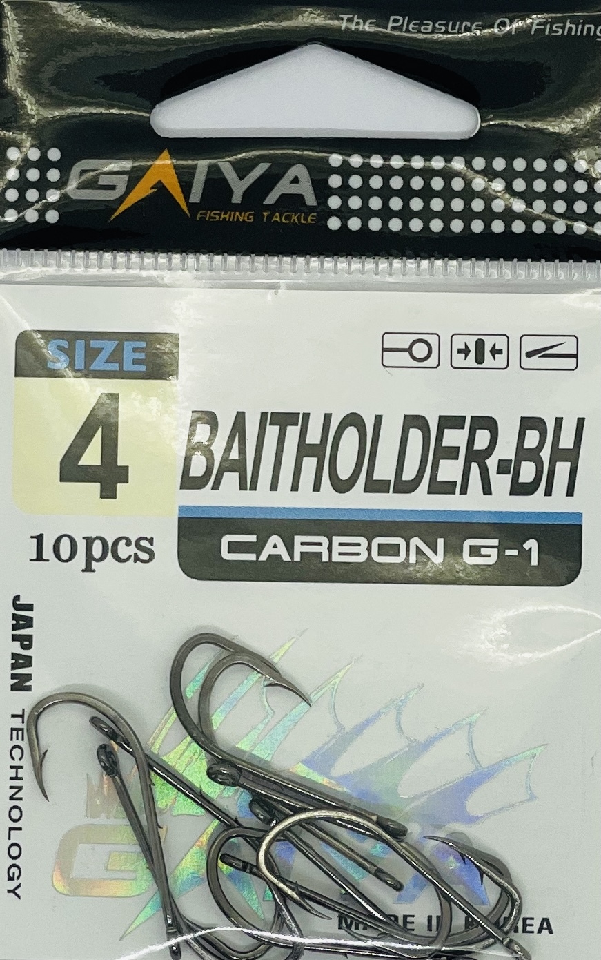 Крючки GAIYA BAITHOLDER-BH размер 4, 10 шт.