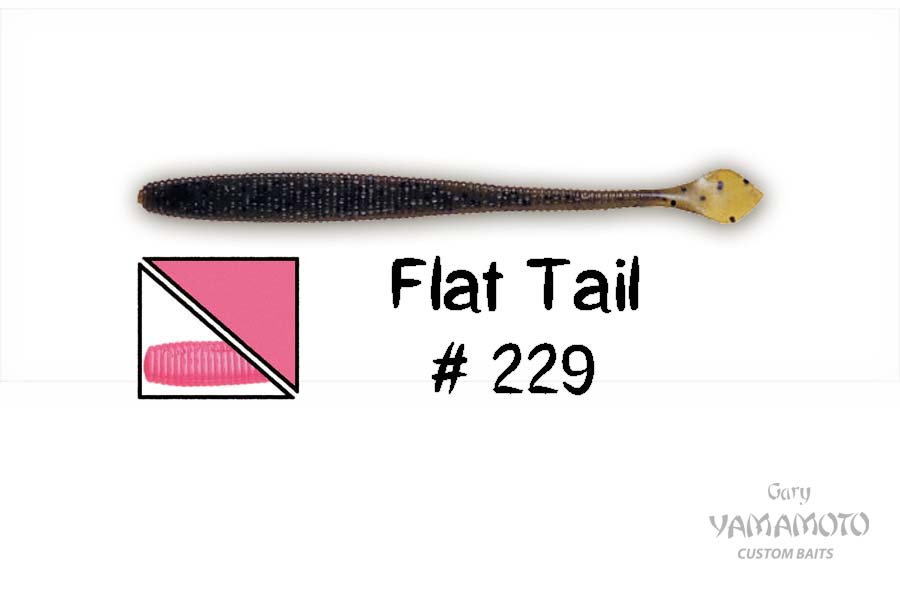 Higashi Приманка GARY YAMAMOTO Flat Tail 4.5" #229