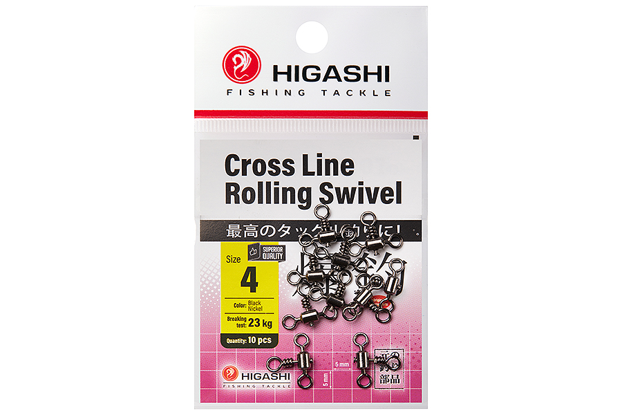 Вертлюг HIGASHI Cross Line Rolling Swivel #4