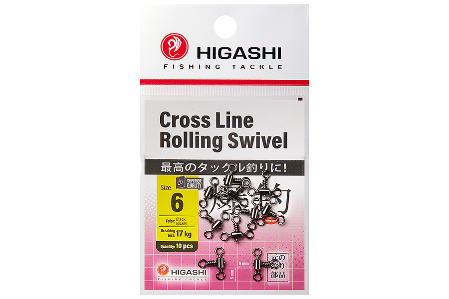 Вертлюг HIGASHI Cross Line Rolling Swivel #6
