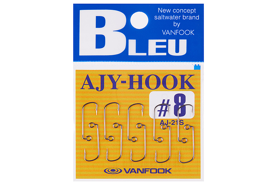 Vanfook Офсетные крючки VANFOOK AJ-21S #8 silver