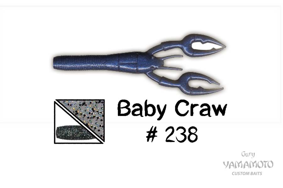 Higashi Приманка GARY YAMAMOTO Baby Craw 3.75" #238