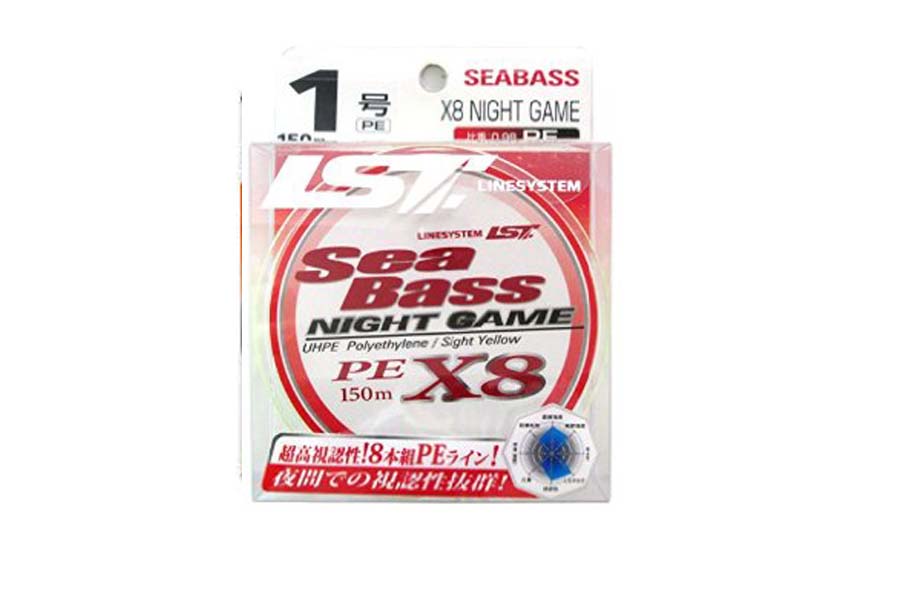 LINESYSTEM Шнур LINESYSTEM Sea Bass X8 Night Game #1.5 (150m)