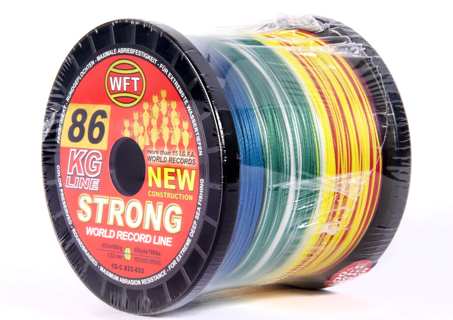 Леска плетёная WFT KG STRONG Multicolor 600/052