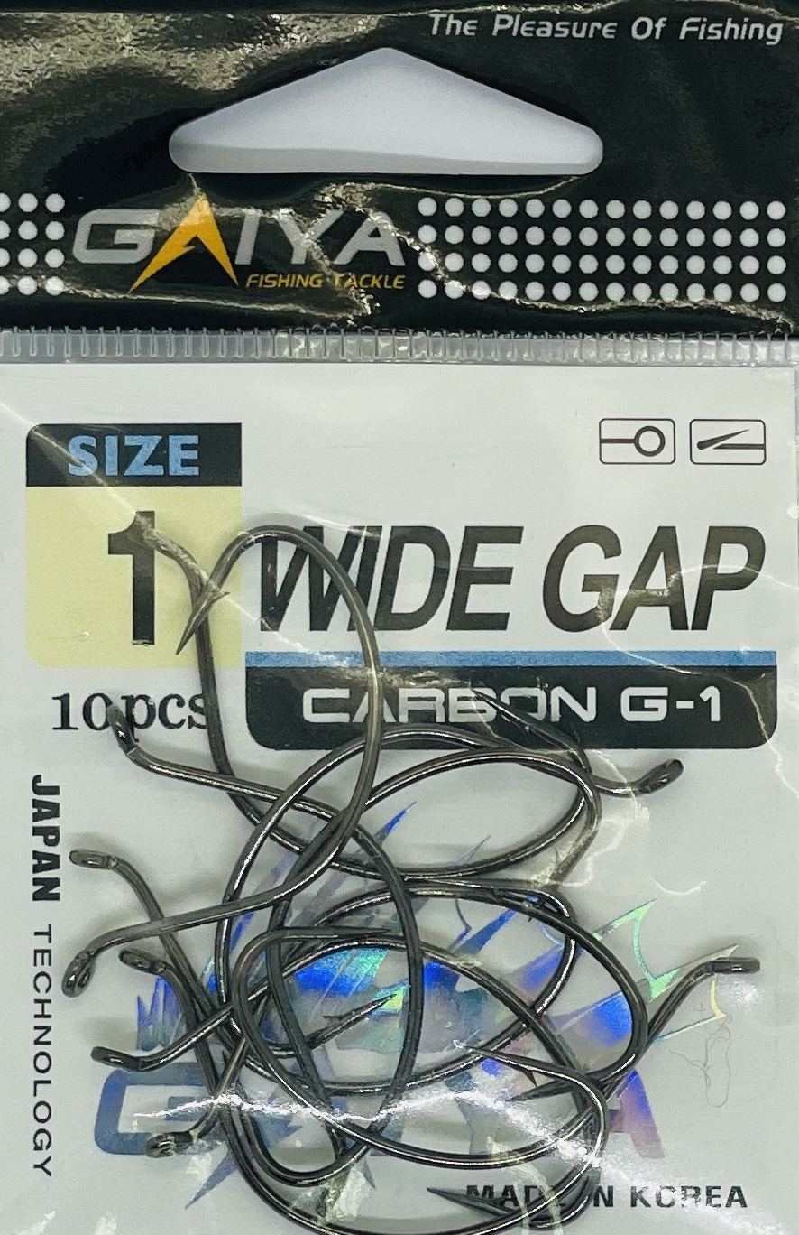 Крючки оффсетные WIDE GAP , размер 1, 10 шт.