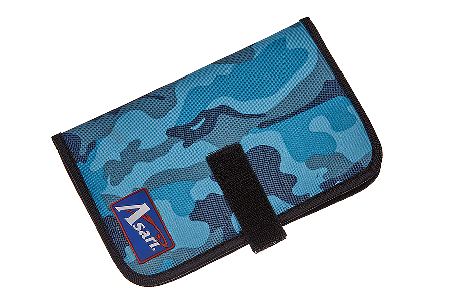Asari Органайзер ASARI Micro Jigging Bag Double #123 blue camouflage