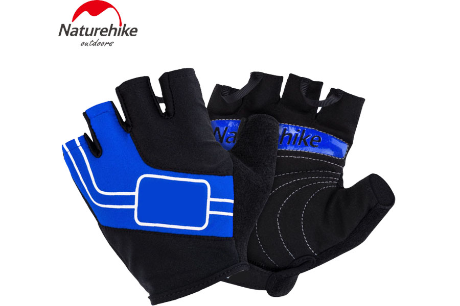 Naturehike Перчатки NATUREHIKE NH Half Finger Cycling Gloves (Blue) L