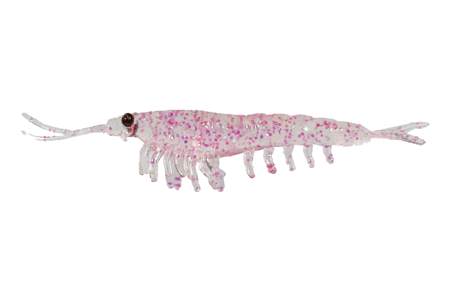 Nikko Kasei Приманка NIKKO Okiami Shrimp L 58мм #Pink Glitter