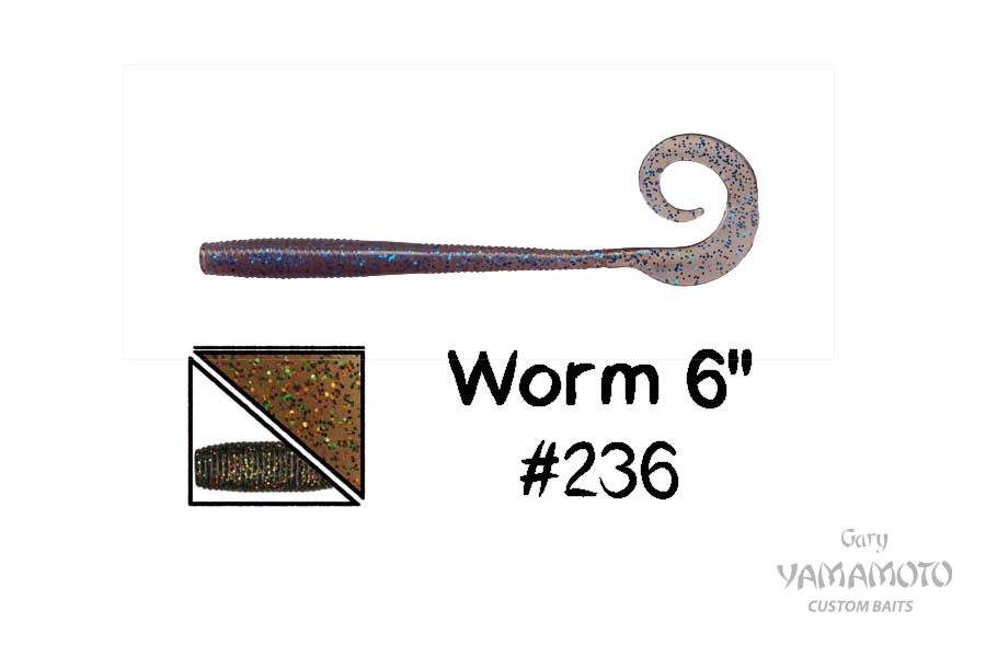 Higashi Приманка GARY YAMAMOTO Worm 6" #236