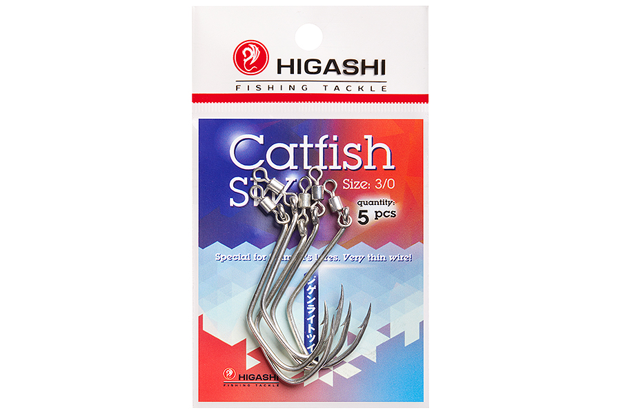 Higashi Крючки HIGASHI Catfish #3/0 Tin SW (5 pcs)