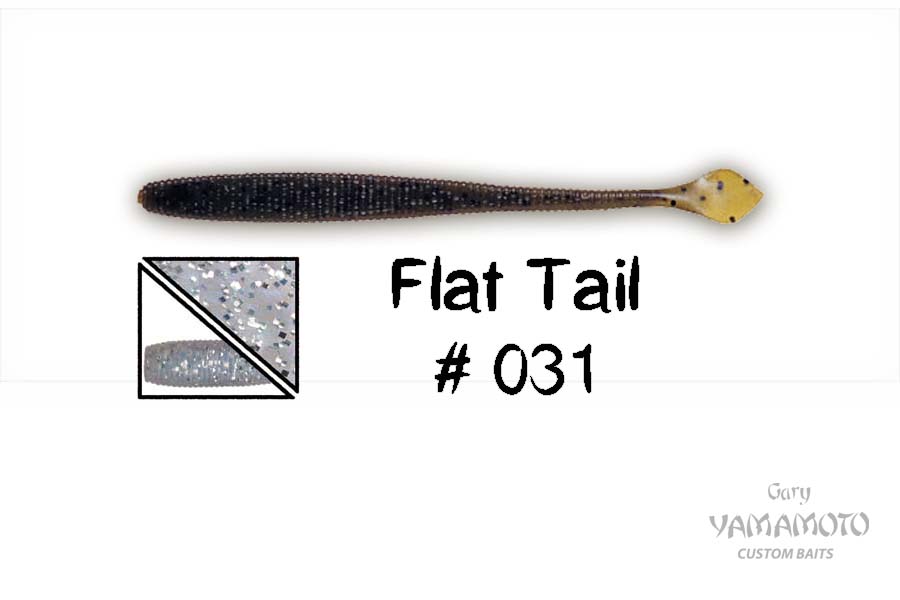 Higashi Приманка GARY YAMAMOTO Flat Tail 4.5" #031
