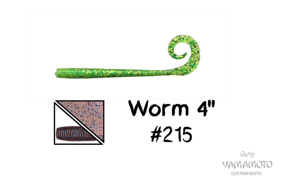 Higashi Приманка GARY YAMAMOTO Worm 4" #215
