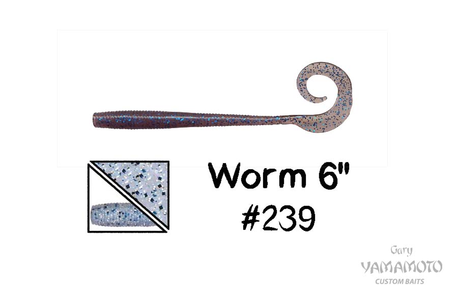 Higashi Приманка GARY YAMAMOTO Worm 6" #239