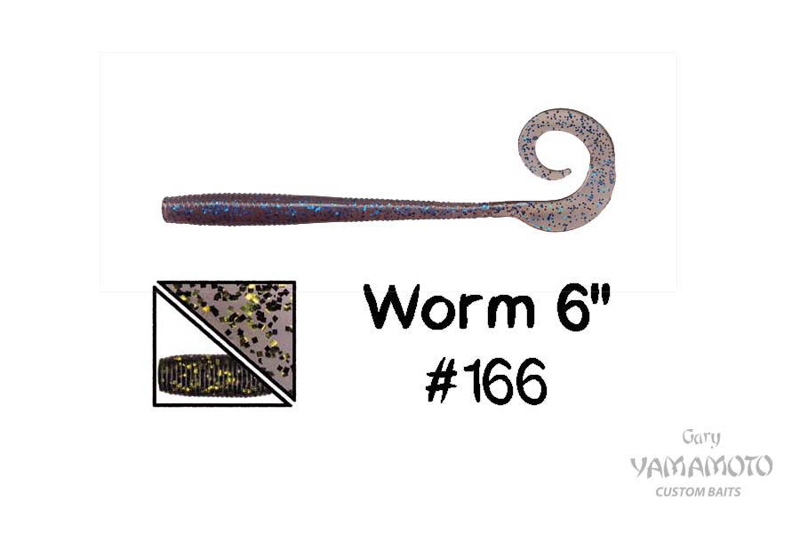 Higashi Приманка GARY YAMAMOTO Worm 6" #166