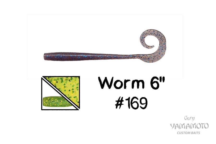 Higashi Приманка GARY YAMAMOTO Worm 6" #169
