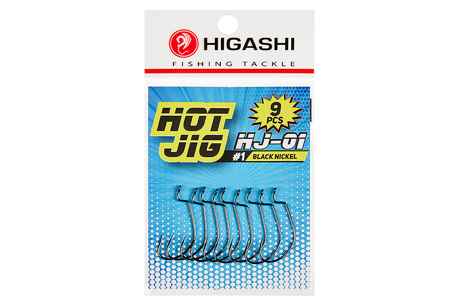 Higashi Офсетные крючки HIGASHI Hot Jig HJ-01 #1 Black nickel