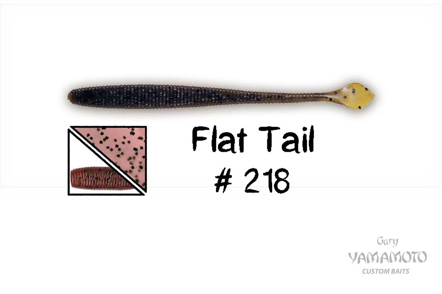 Higashi Приманка GARY YAMAMOTO Flat Tail 4.5" #218