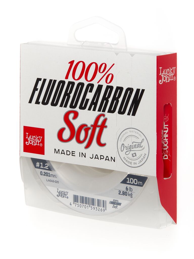 Леска монофильная Lucky John FLUOROCARBON Soft 100/020
