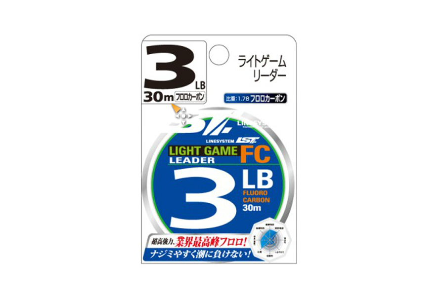 LINESYSTEM Флюорокарбон LINESYSTEM Light Game Leader FC 3LB (30m)