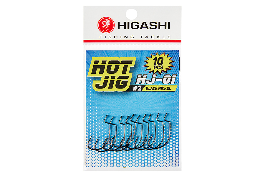 Higashi Офсетные крючки HIGASHI Hot Jig HJ-01 #2 Black nickel
