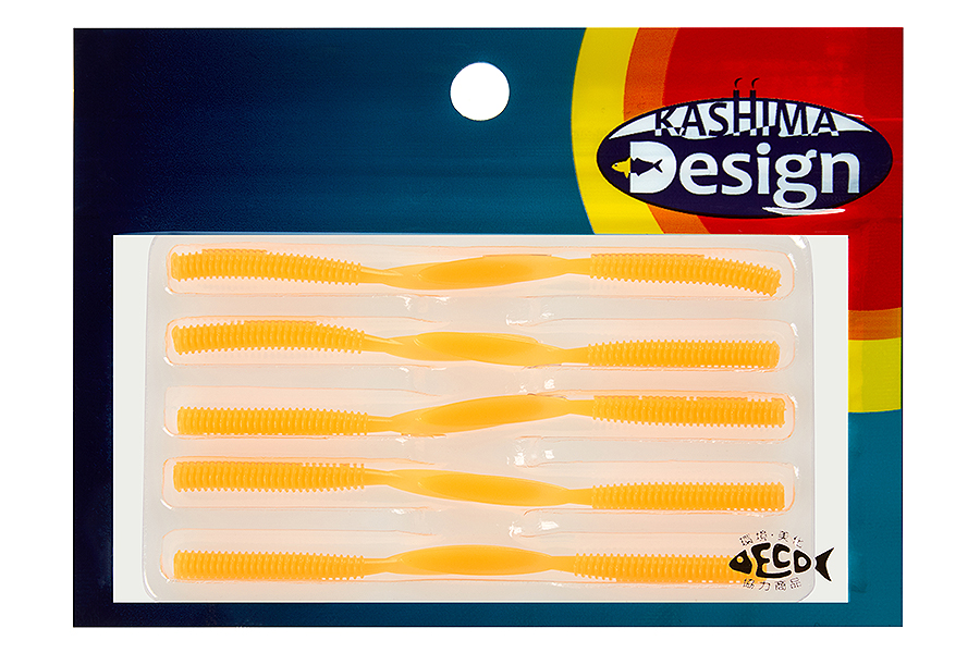 Kahara Приманка KAHARA Aji Leech 1.9" #Orange Luminous
