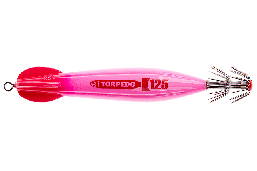 Asari Кальмарница ASARI Torpedo 125гр #03 Pink Head-Pink Lumo