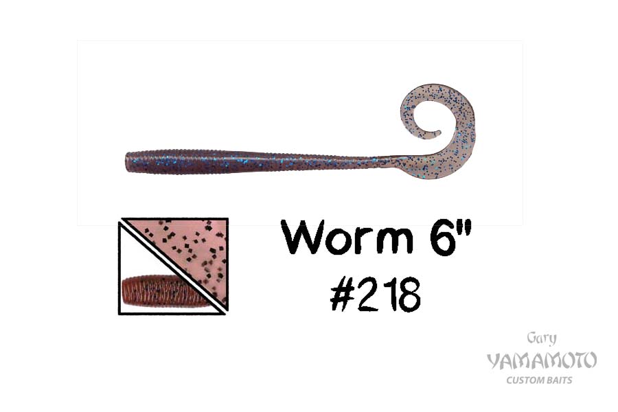 Higashi Приманка GARY YAMAMOTO Worm 6" #218