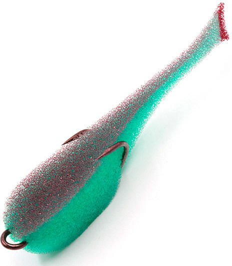 Поролоновая рыбка YAMAN на двойнике, 110 мм, цвет 17 UV
