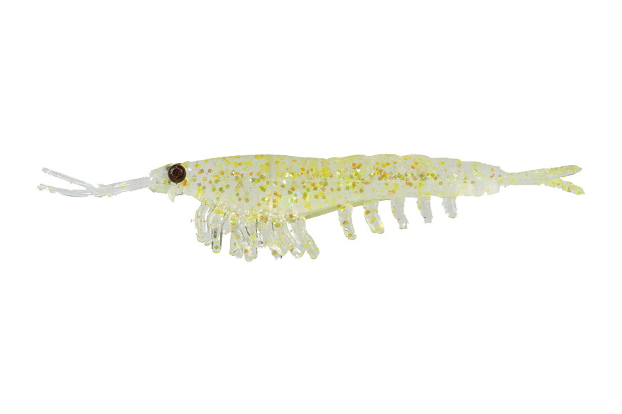 Nikko Kasei Приманка NIKKO Okiami Shrimp L 58мм #Yellow Glitter