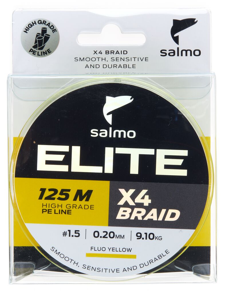Леска плет. Salmo Elite х4 BRAID Fluo Yellow 125/020