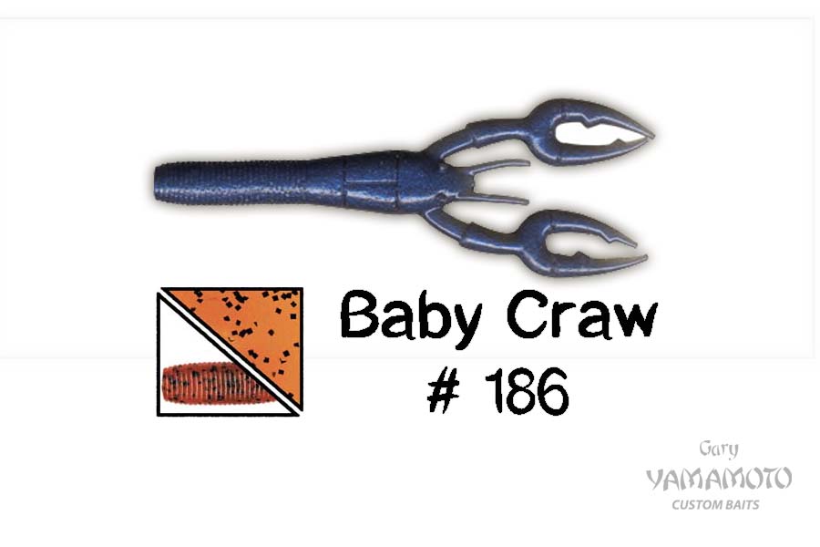 Higashi Приманка GARY YAMAMOTO Baby Craw 3.75" #186