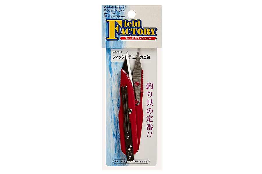 Field Factory Кусачки для лески FIELD FACTORY Fishing Multipurpose Crab Scissors KS-214 Red
