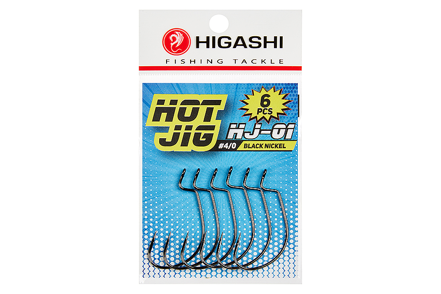 Higashi Офсетные крючки HIGASHI Hot Jig HJ-01 #4/0 Black nickel