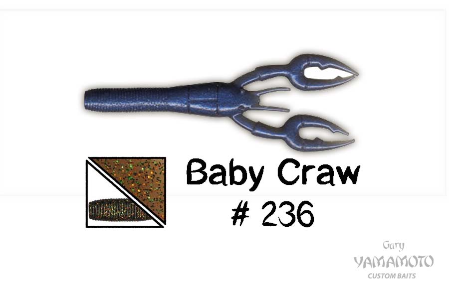 Higashi Приманка GARY YAMAMOTO Baby Craw 3.75" #236