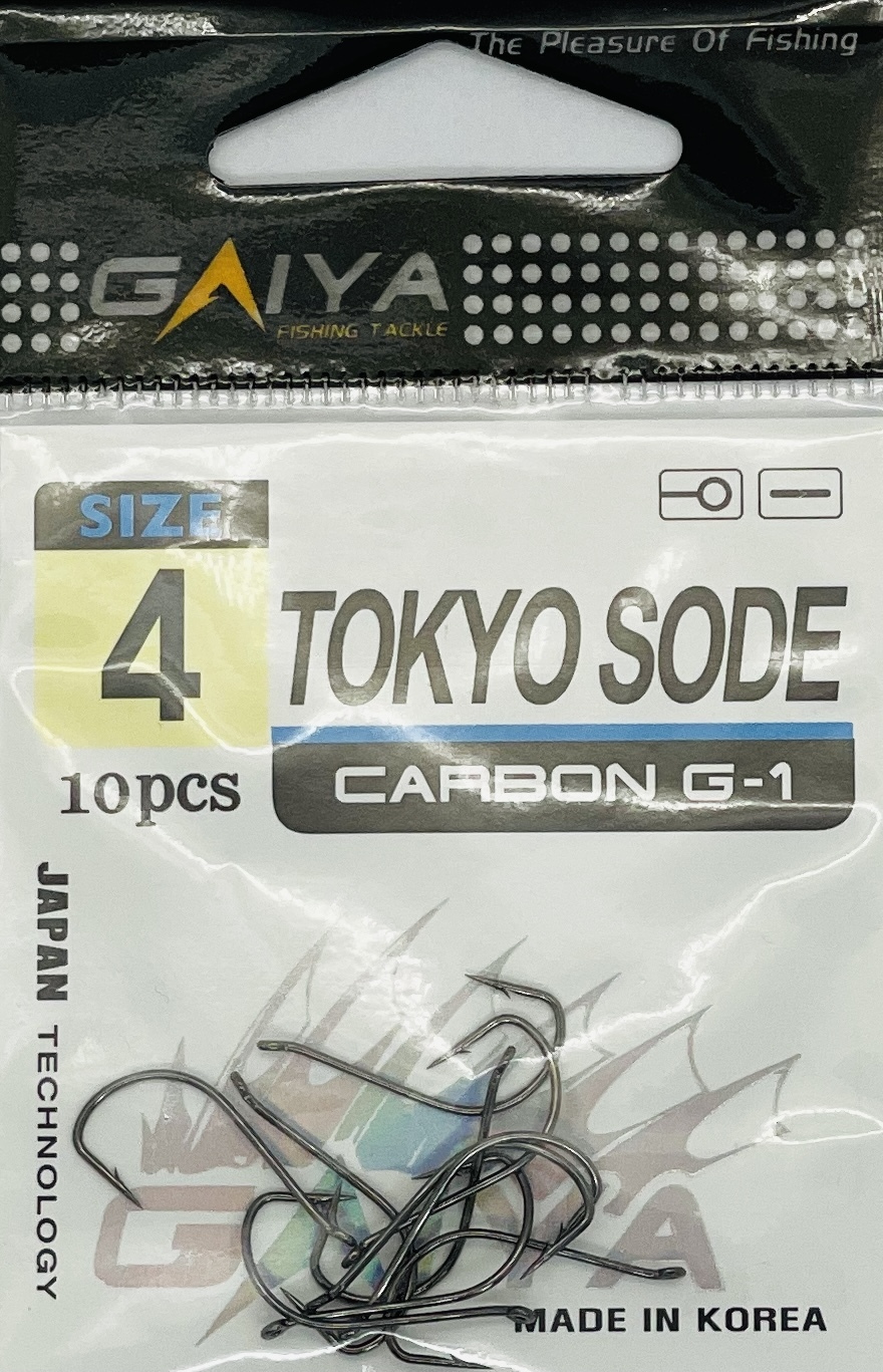 Крючки одинарные TOKYO SODE, размер 4, 10 шт.