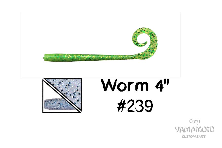 Higashi Приманка GARY YAMAMOTO Worm 4" #239