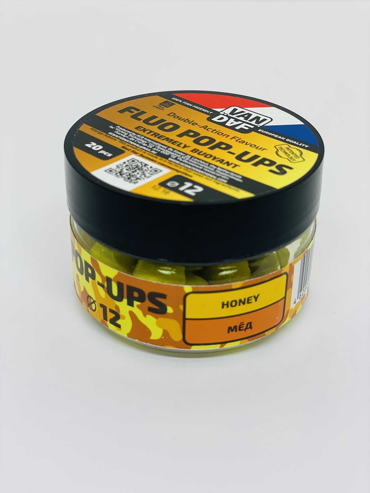 Плавающие Бойлы VAN DAF FLUO POP-UPS аромат мед