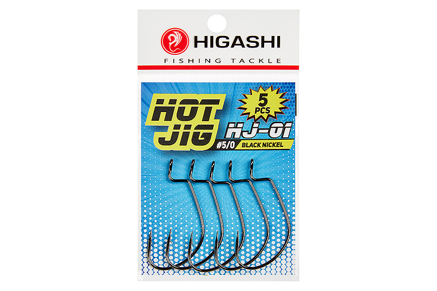 Higashi Офсетные крючки HIGASHI Hot Jig HJ-01 #5/0 Black nickel