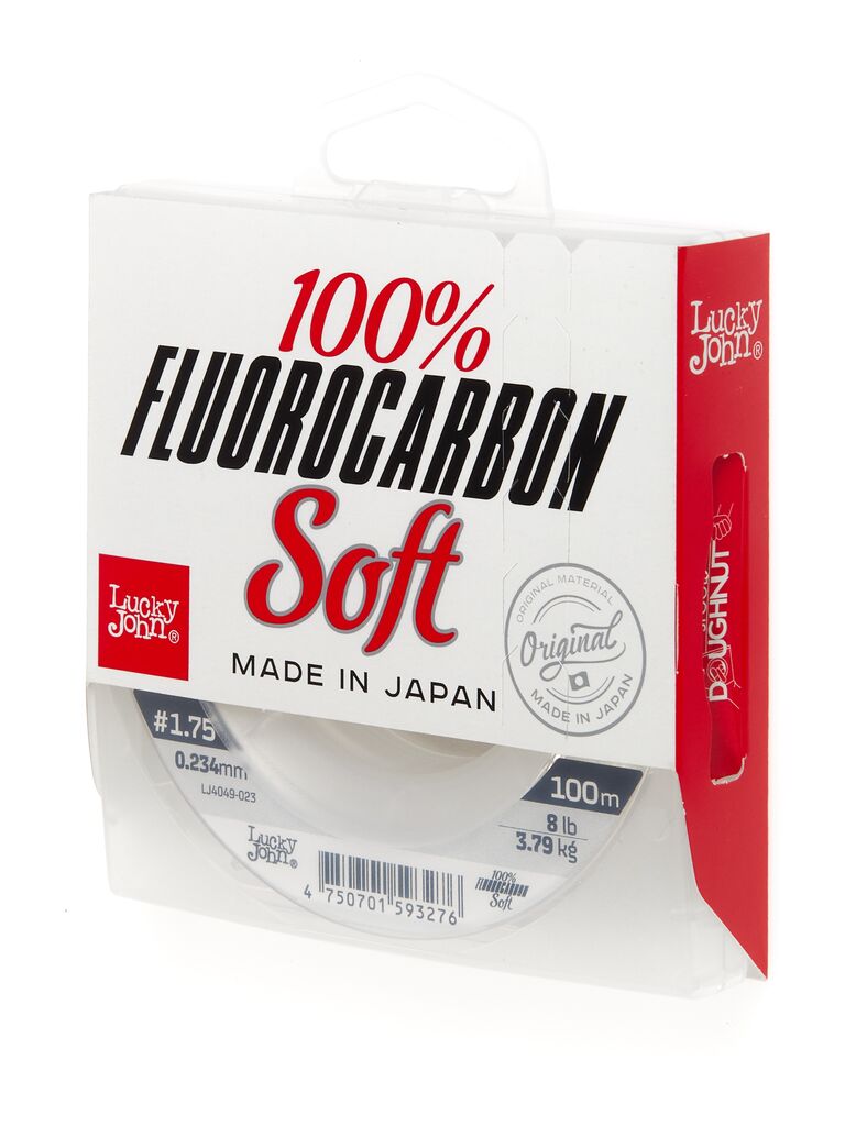 Леска монофильная Lucky John FLUOROCARBON Soft 100/023