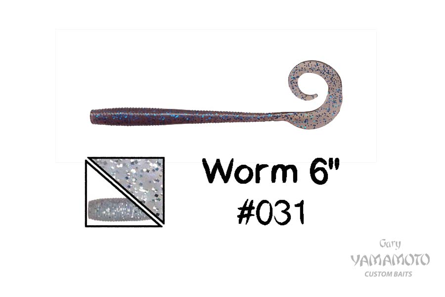 Higashi Приманка GARY YAMAMOTO Worm 6" #031