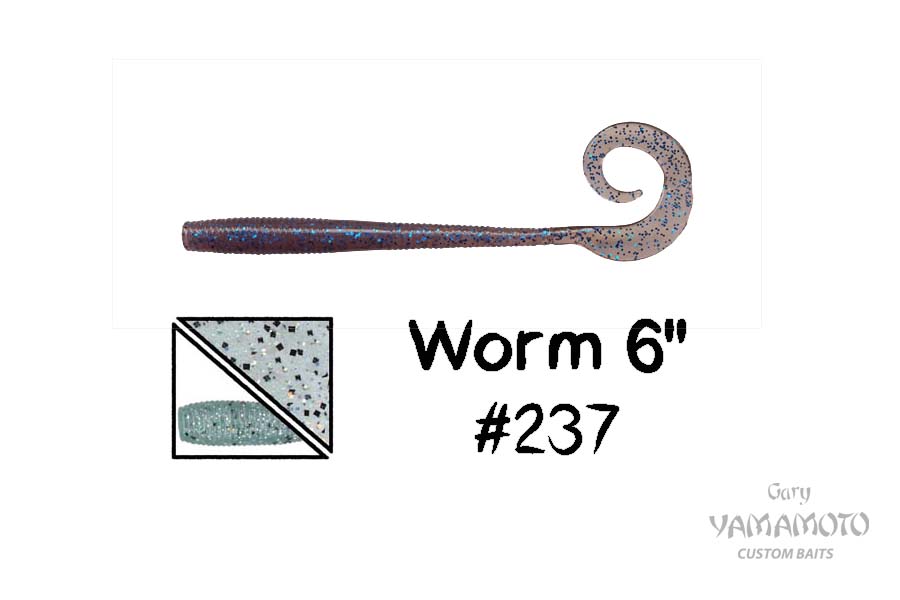 Higashi Приманка GARY YAMAMOTO Worm 6" #237