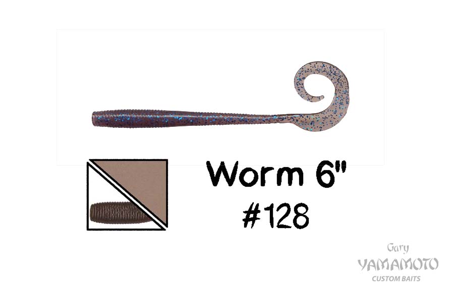 Higashi Приманка GARY YAMAMOTO Worm 6" #128